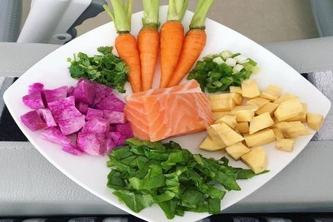 Món ngon cho bé - Cháo cá khoai tây cà rốt
