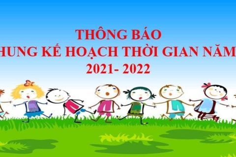 Thông báo của Bộ GDĐT về khung kế hoạch thời gian năm học 2021- 2022
